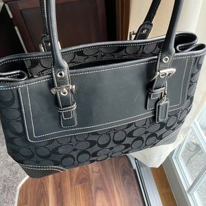 COACH Logo Satchel Purse
